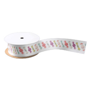 En Satin Ruban de bonbon souriant Kawaii