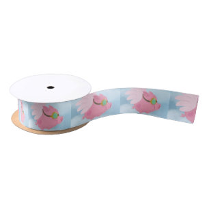 En Satin Ruban de cadeau de porcs de vol