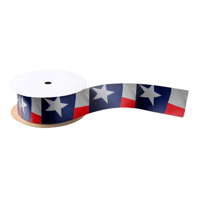 En Satin Ruban de drapeau d'état du Texas (Bobine)