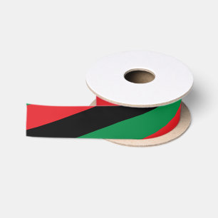 En Satin Ruban de drapeau panafricain et afro-américain UNI