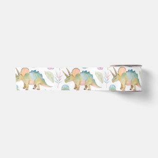 En Satin Ruban de fête dinosaure Triceratops
