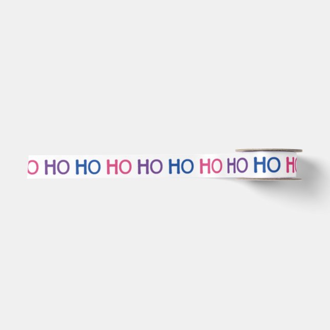 En Satin Ruban de Ho Ho Ho de fierté Bi (Devant)