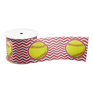 En Satin Ruban de la partie de softball cool Chevron