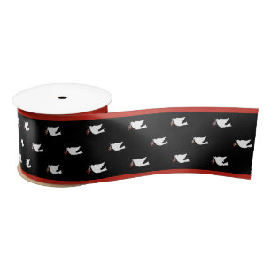 En Satin Ruban de Noël Dove