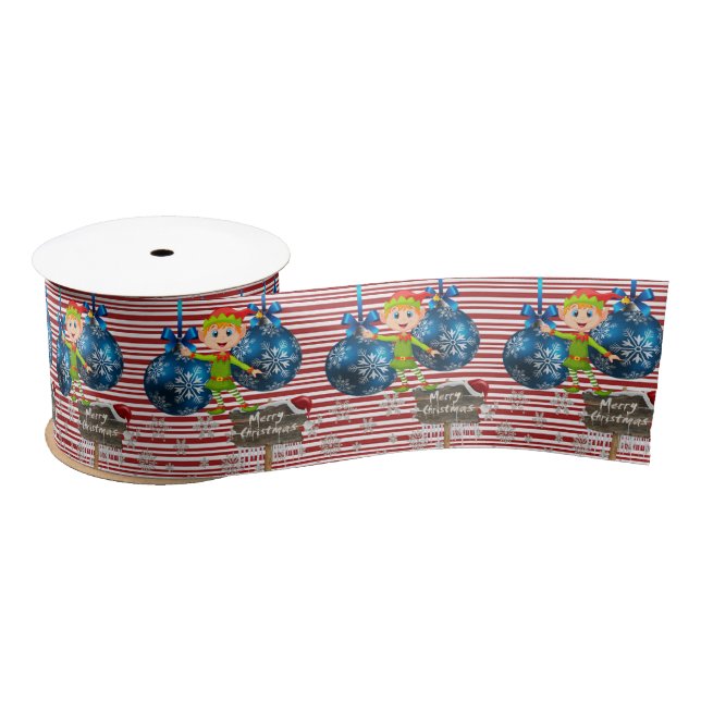 En Satin Ruban de Noël, Elfe Joyeux Noël (Bobine)