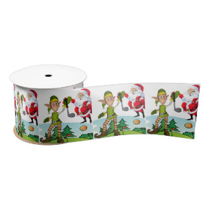 En Satin Ruban de Noël, Père Noël Golf