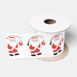 En Satin Ruban de Noël satiné pêcheur