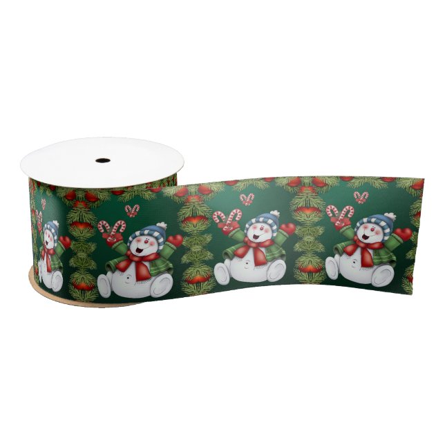 En Satin Ruban de Noël, Snowman (Bobine)