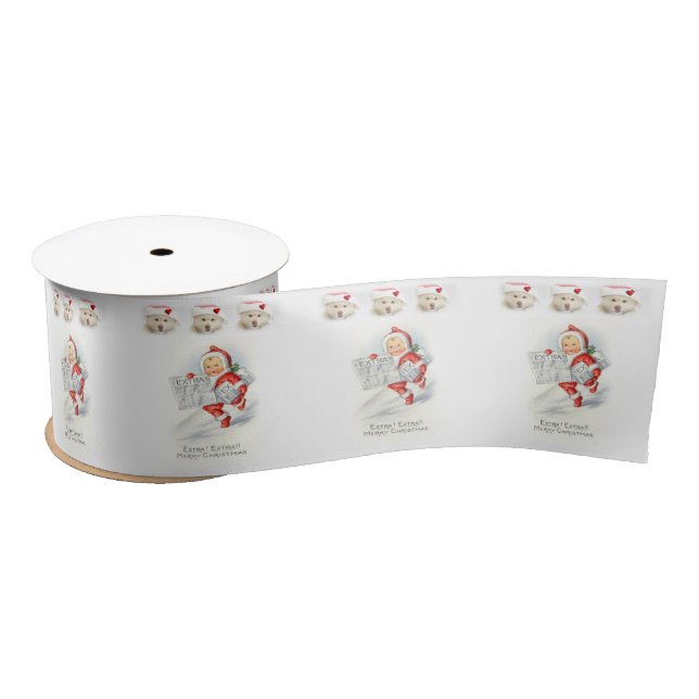 En Satin Ruban de Noël, Vintage (Bobine)