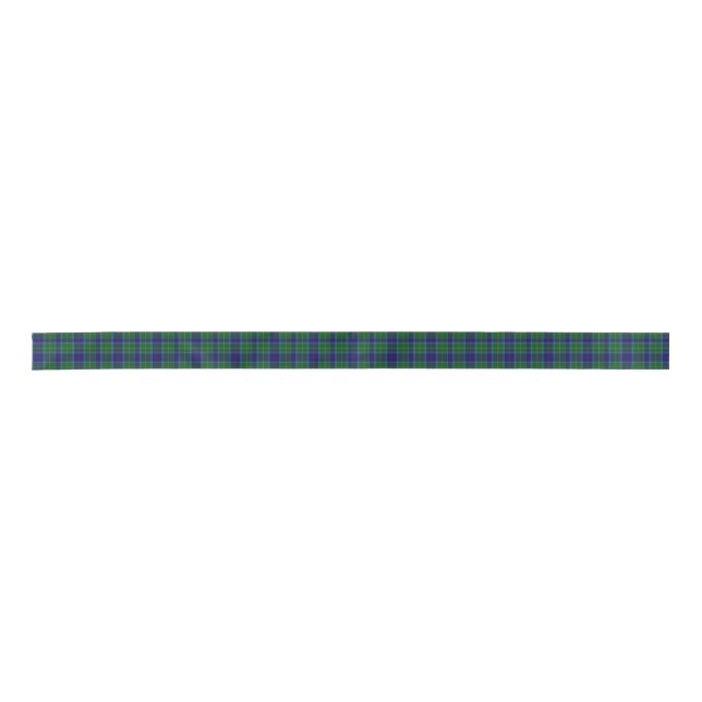 En Satin Ruban de plaid de tartan de clan de Wallace (Devant)