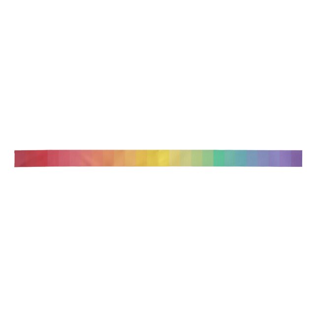En Satin Ruban de rainbow Strips (Devant)