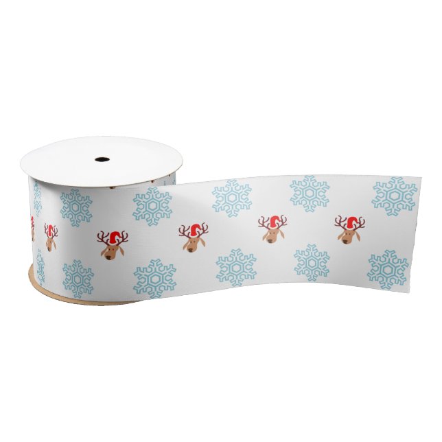 En Satin ruban de renne du père noël (Bobine)