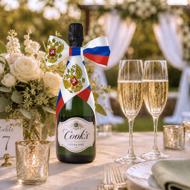 En Satin Ruban de Russie, Emblème, patriotique, Drapeau rus (Mariage)