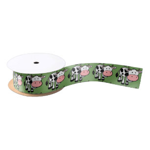 En Satin ruban de vaches de campagne