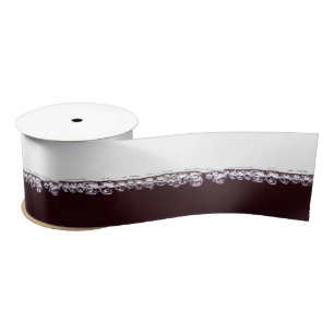 En Satin Ruban de vin rouge