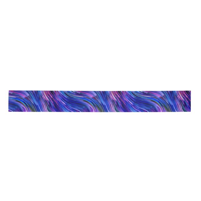 En Satin Ruban d'encre d'alcool Indigo (Devant)