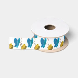 En Satin Ruban des papillons de Gwenhwyer