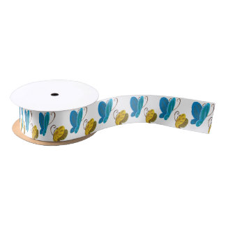 En Satin Ruban des papillons de Gwenhwyer