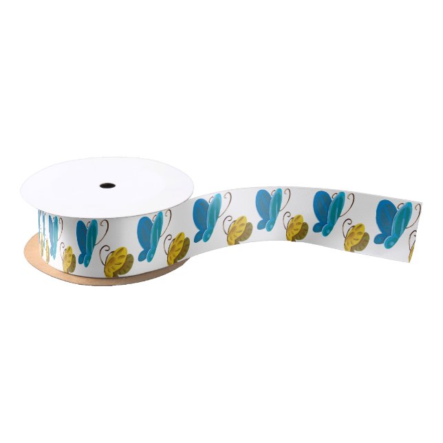 En Satin Ruban des papillons de Gwenhwyer (Bobine)