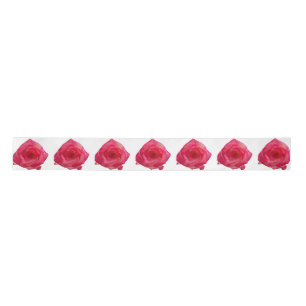 En Satin Ruban des rose