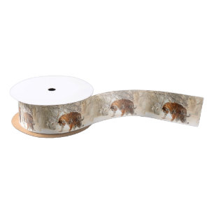 En Satin Ruban des tigres d'hiver