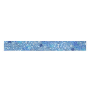 En Satin Ruban Design Snowflakes