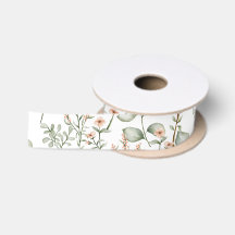 Ruban doux et fleuri