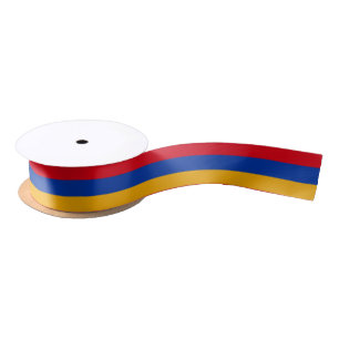 En Satin ruban drapeau arménien, mode arménienne / sports