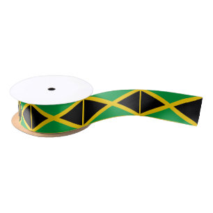 En Satin ruban drapeau jamaïcain, mode jamaïcaine / sports