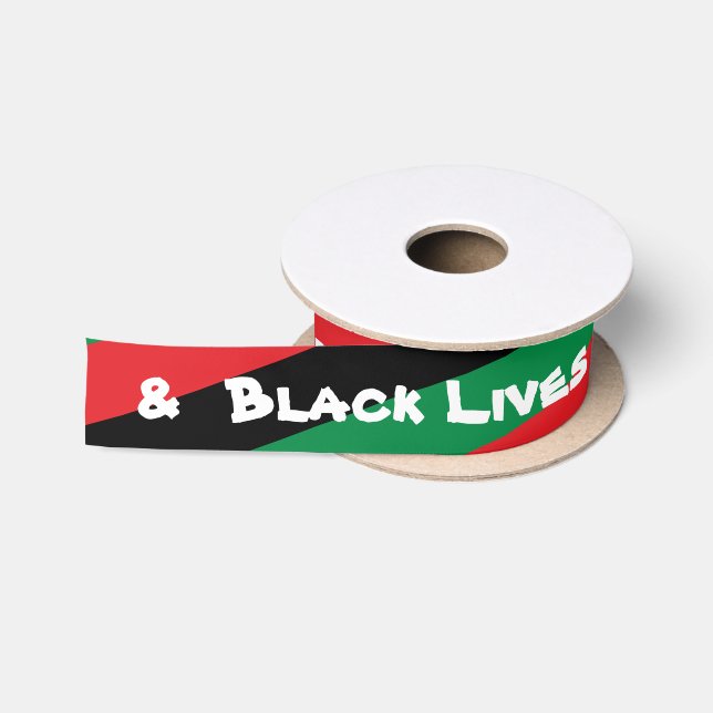 En Satin Ruban drapeau panafricain et afro-américain de l'U (Bobine)