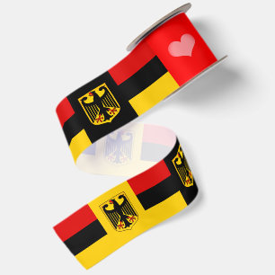 En Satin Ruban du drapeau allemand, Aigle, Cœur, Allemagne