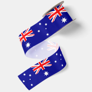 En Satin Ruban du drapeau australien, j'aime l'Australie