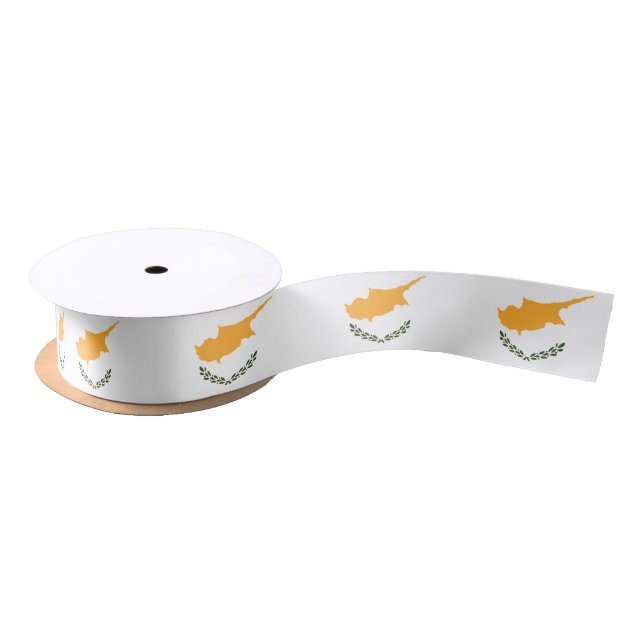 En Satin Ruban du drapeau chypriote (Bobine)
