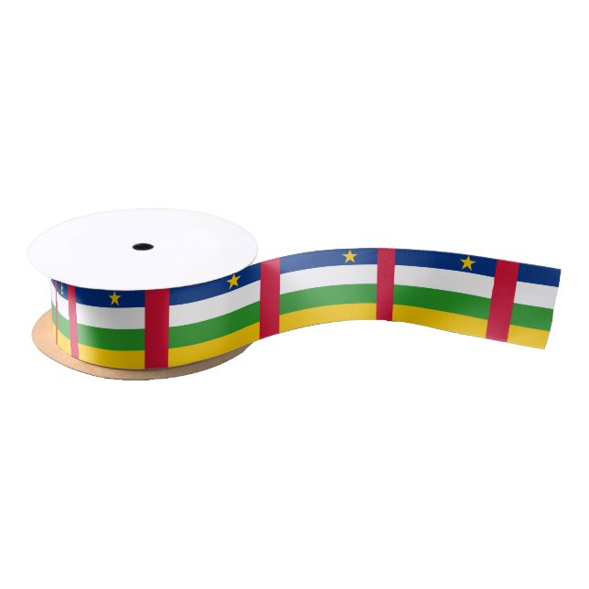 En Satin Ruban du drapeau de l'Afrique centrale (Bobine)
