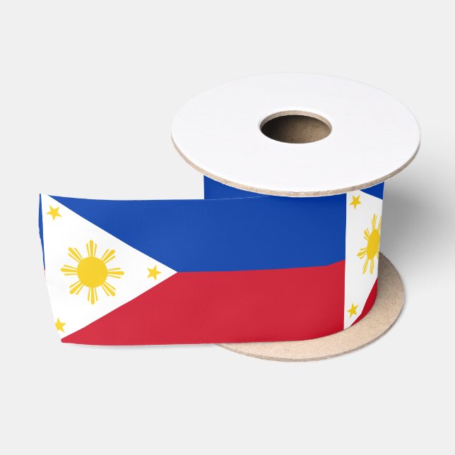 En Satin Ruban du drapeau philippin, Philippines (Bobine)