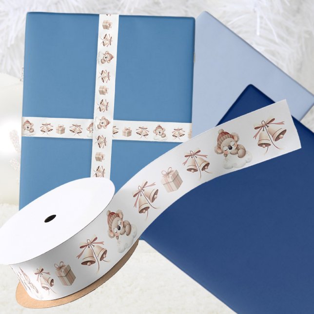 En Satin Ruban festif d'hiver de koala mignon (Créateur téléchargé)