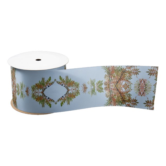 En Satin Ruban floral (Bobine)