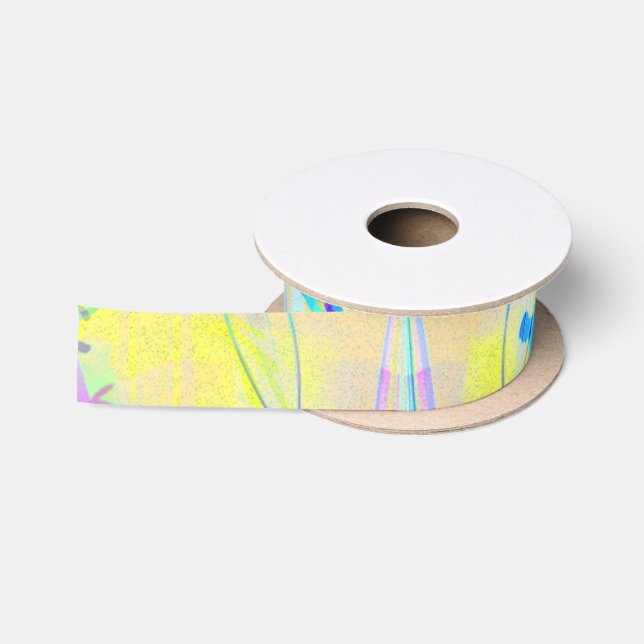 En Satin Ruban Grosgrain Abstrait de Pâques Pastel (Bobine)
