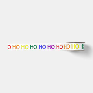 En Satin Ruban Ho Ho Ho arc-en-ciel