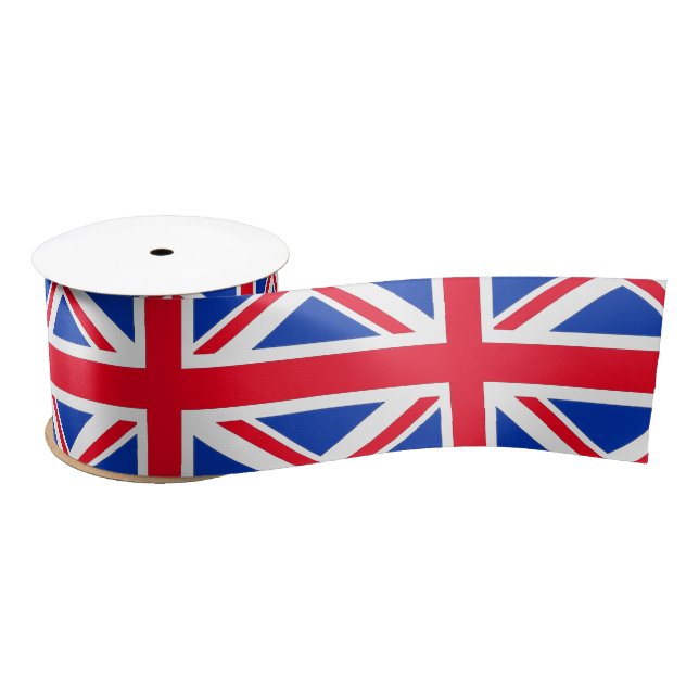 En Satin Ruban indicateur Union Jack (Bobine)