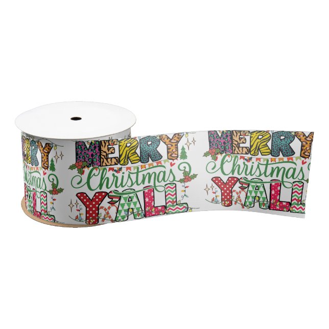 En Satin Ruban Joyeux Noël à tous (Bobine)