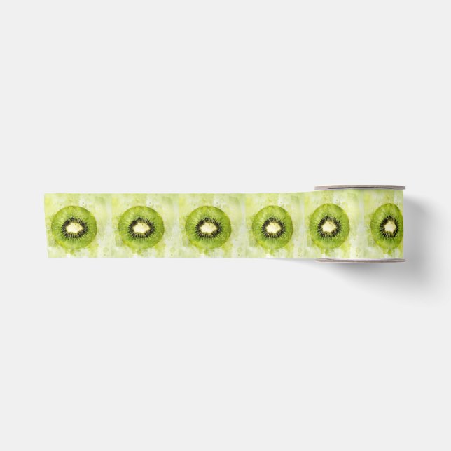 En Satin Ruban Kiwi Vert (Devant)