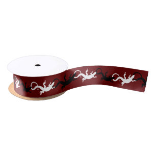 En Satin Ruban Lizard Ruban Lizard Reptile Personnalisé