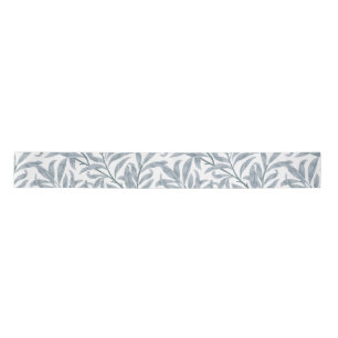 En Satin Ruban motif à branches bleues feuilles