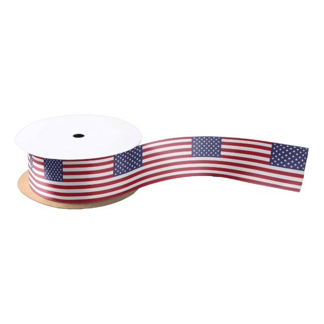 En Satin Ruban motif du drapeau américain (Bobine)
