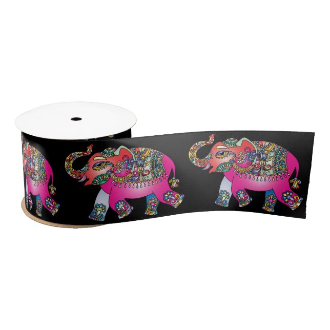 En Satin ruban ornemental d'éléphant (Bobine)