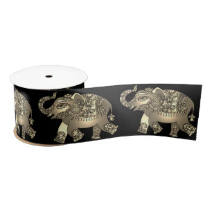 En Satin ruban ornemental d'éléphant