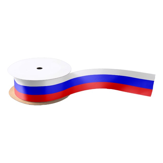 En Satin Ruban patriotique avec drapeau de la Russie (Bobine)