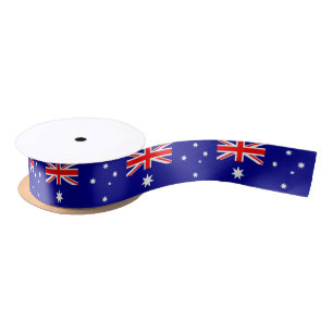 En Satin Ruban patriotique avec drapeau de l'Australie