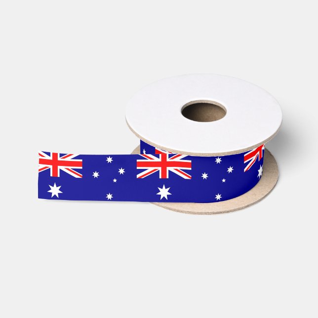 En Satin Ruban patriotique avec drapeau de l'Australie (Bobine)